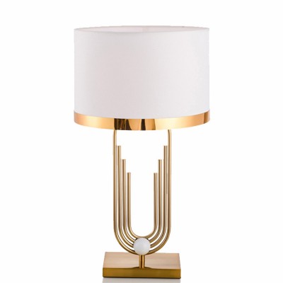 Luxury Modern Style Golden Base Table Lamp for Bedside Home Decoration