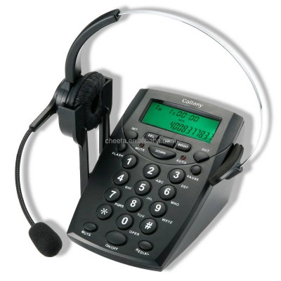 Est Selling Call Center Communication Dial Pad Headset Telephone & Headphone Telephones With Rj11 Plug