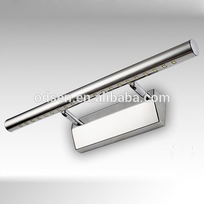 stainless steel led bathroom mirror light